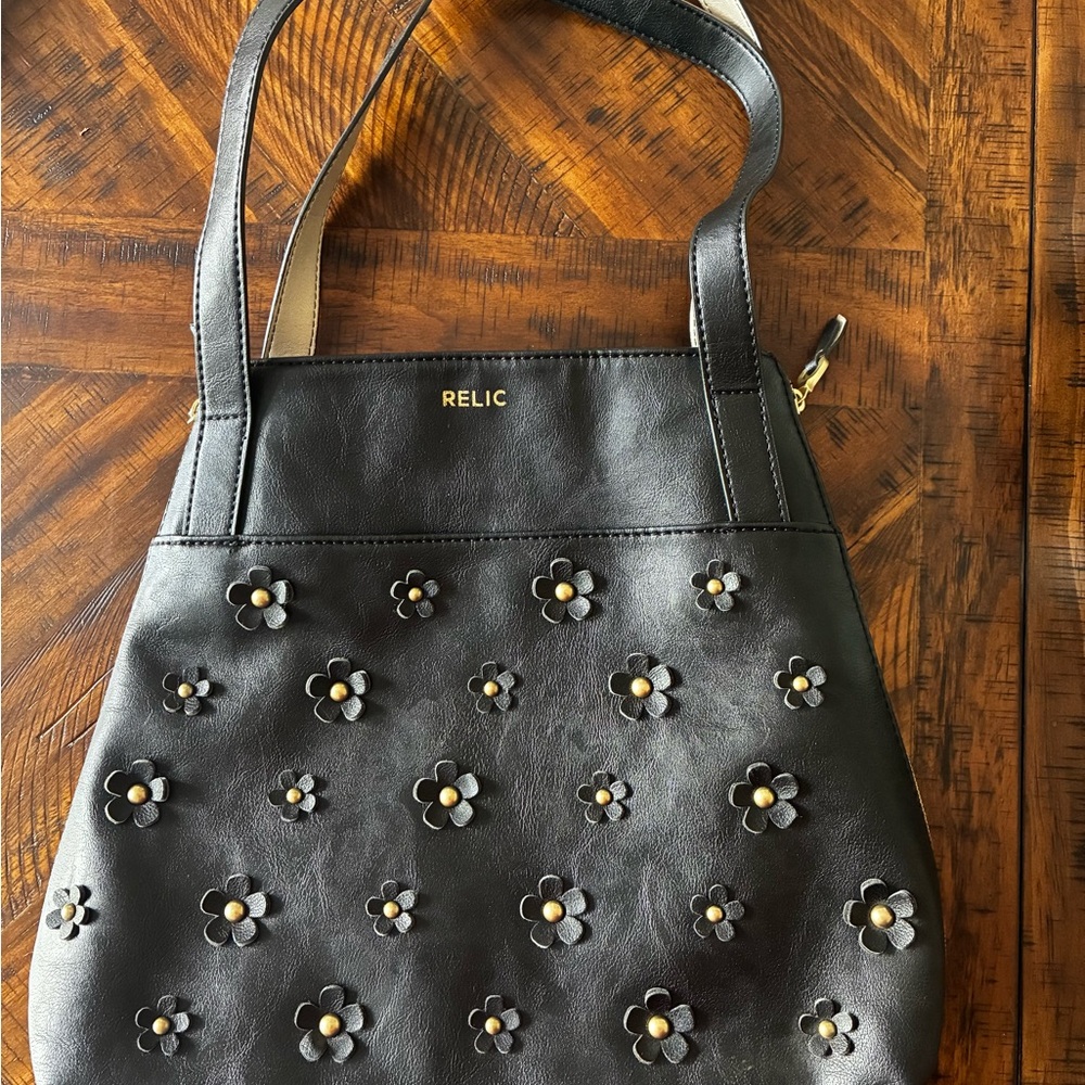 Relic Black Floral Women's Bag